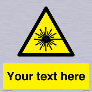 Custom Laser Hazard Sign